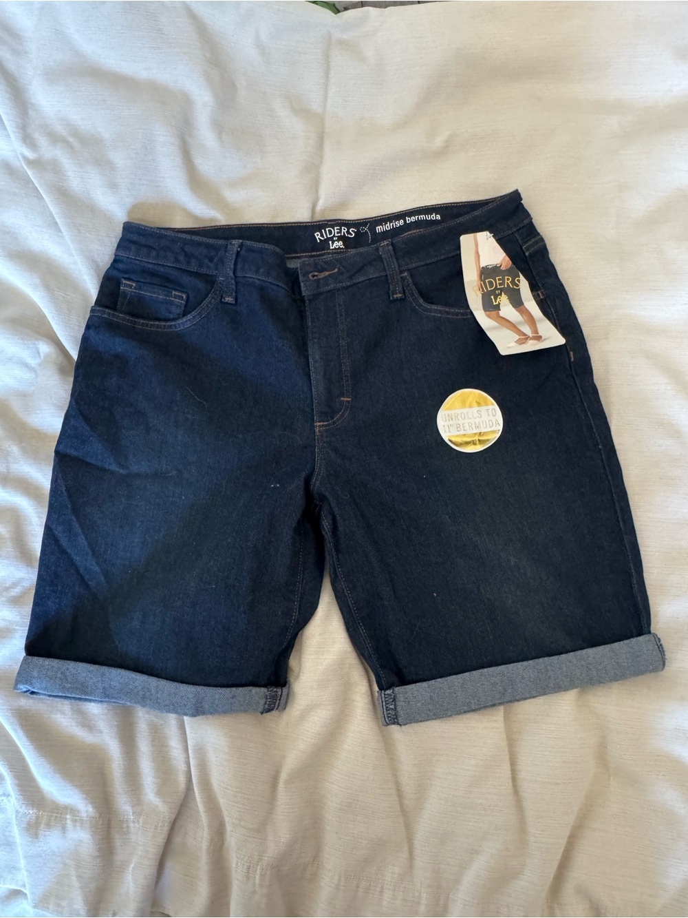 Riders by Lee Dark Blue Denim Jean Shorts